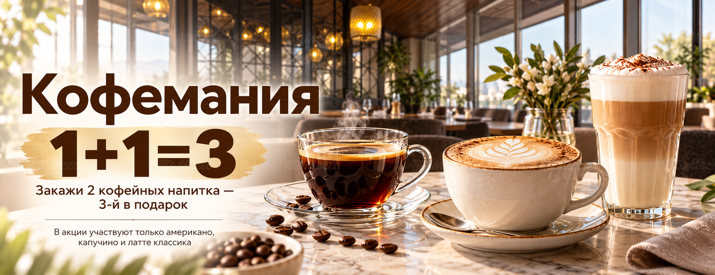 Третий кофе в подарок